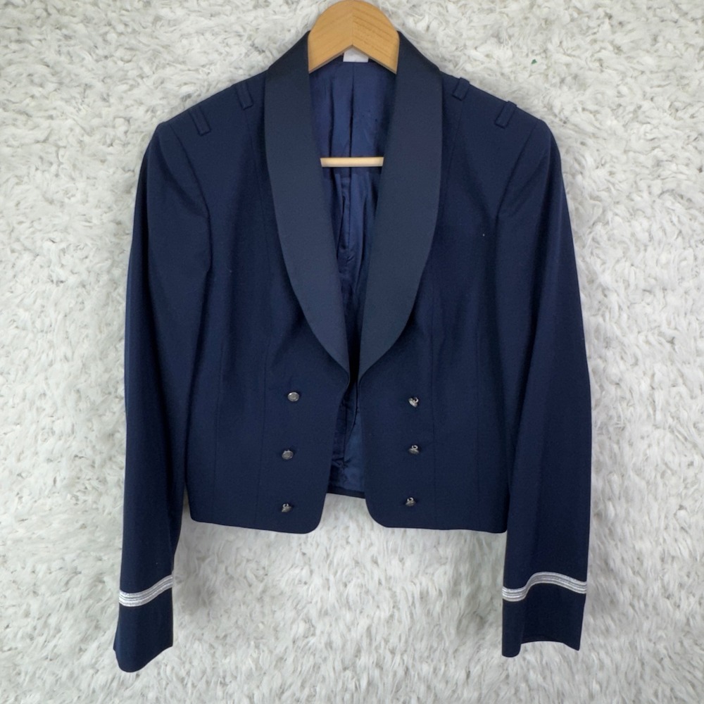 US Air Force Officer Mess Dress Jacket by Patriot Womens 12 Navy Blue Military